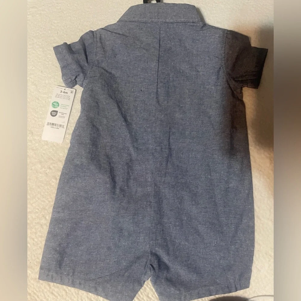 🔴3/$12 Carter’s baby boy romper.‎ NWT!